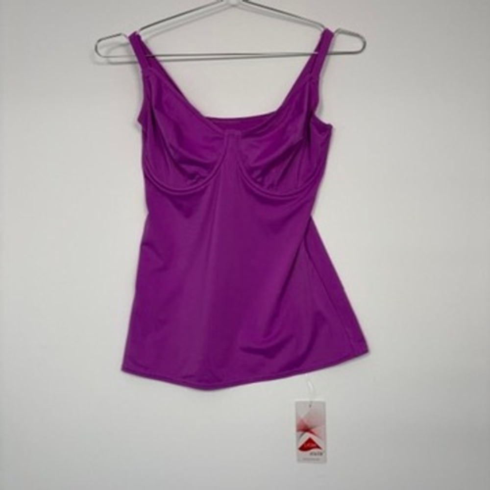 Freya Womens Swim Remix Tankini Top 30J Purple Underwired AS3946ULT NWT Swimwear